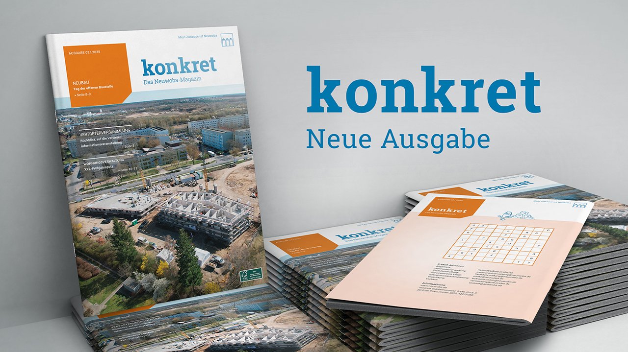 Bild / Grafik um die News  Mitgliedermagazin „konkret“ 2 / 2025 zu visualieren.
