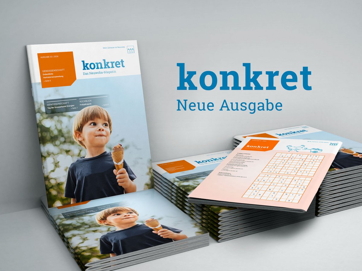 Bild / Grafik um die News  Mitgliedermagazin „konkret“ 2 / 2026 zu visualieren.