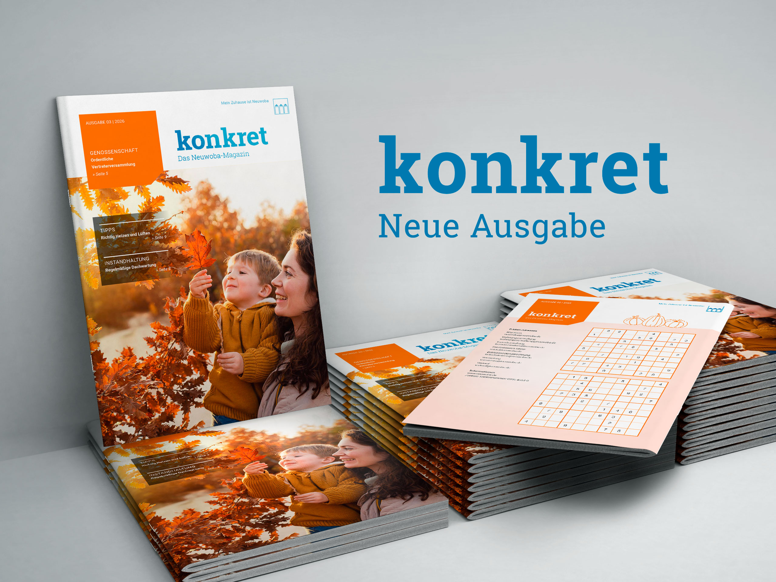 Bild / Grafik um die News  Mitgliedermagazin „konkret“ 3 / 2026 zu visualieren.