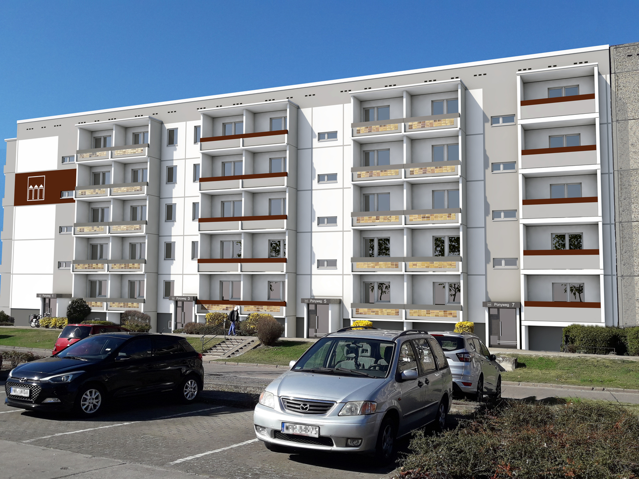 3 Raum Wohnung in Neubrandenburg, Ponyweg
